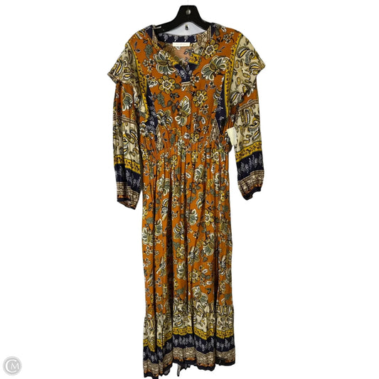 Dress Casual Maxi By Ces Femme In Multi-colored, Size: L