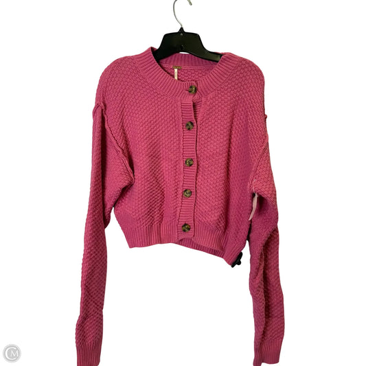 Sweater Cardigan By Free People In Pink, Size: S