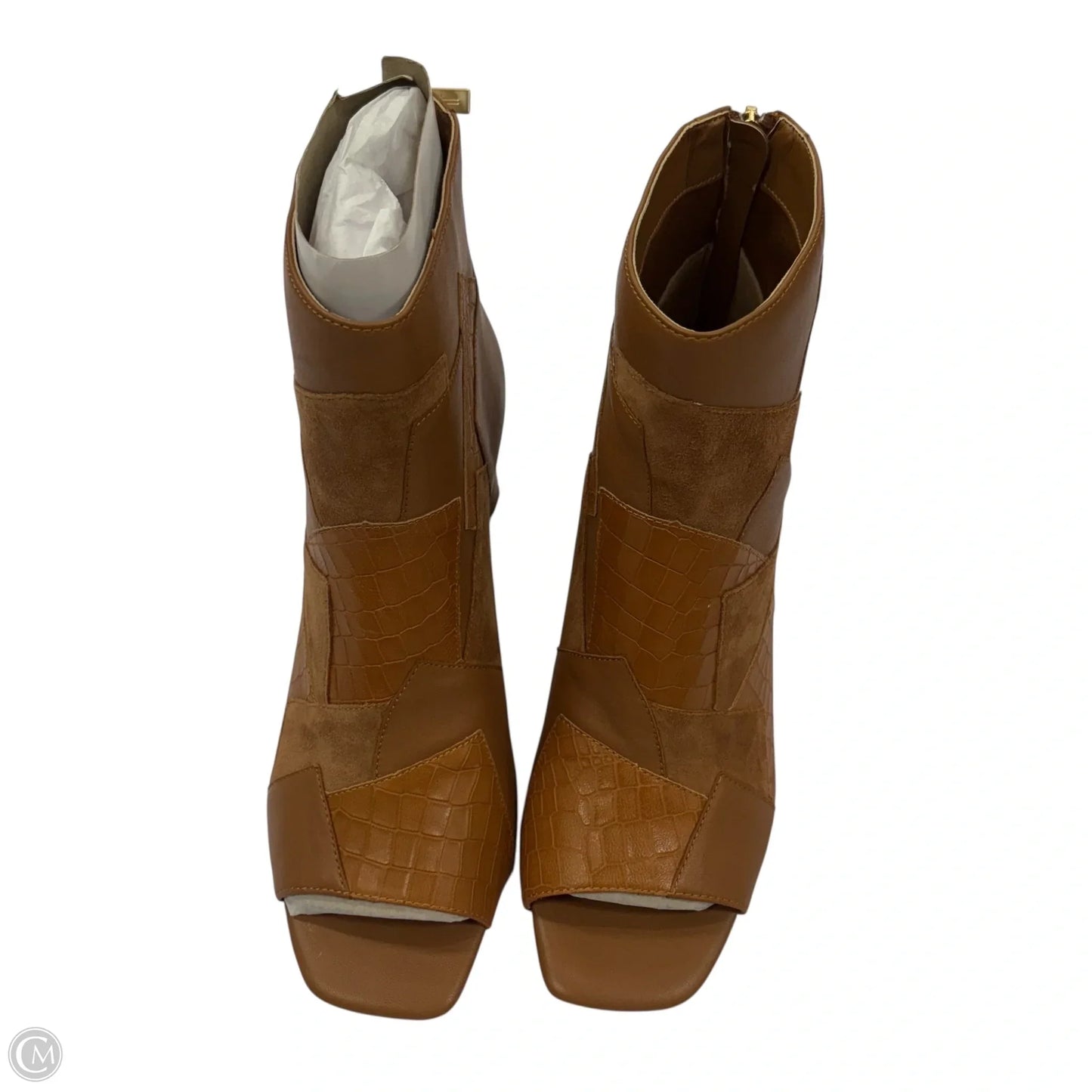 Boots Ankle Heels By Liverpool In Brown, Size: 9.5