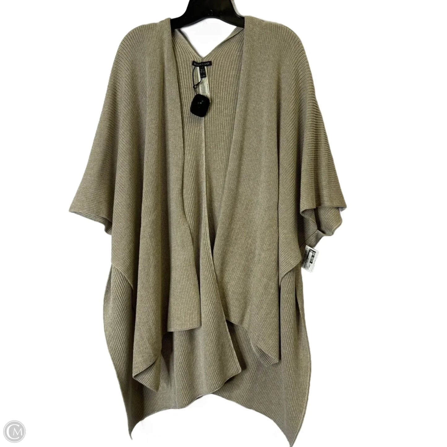 Sweater Cardigan By Eileen Fisher In Taupe, Size: Osfm