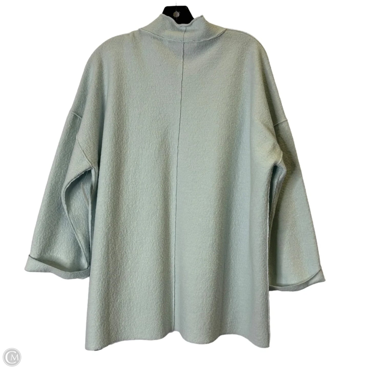 Sweater Cardigan By Eileen Fisher In Blue, Size: L