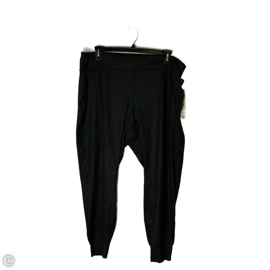 Athletic Pants By Lululemon In Black & Grey, Size: 20