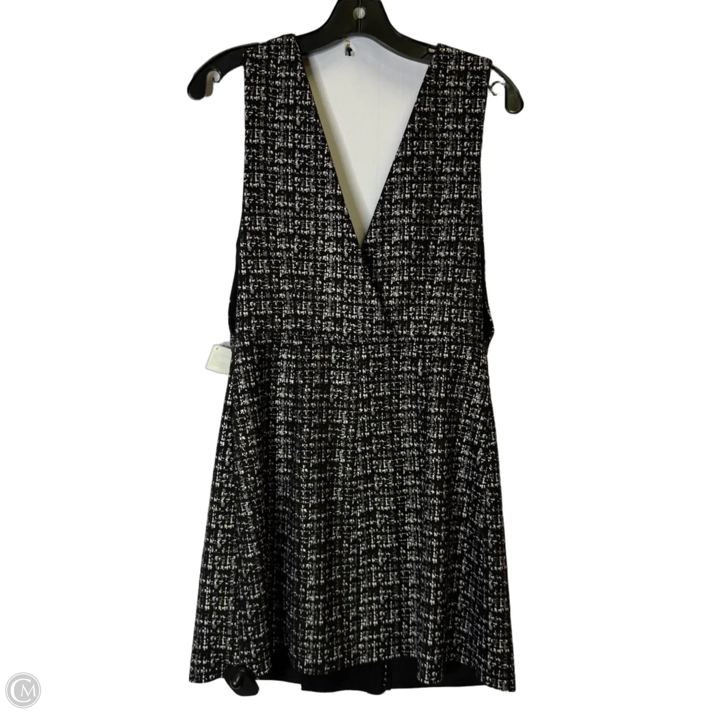 Dress Party Short By Zara In Black & Gold, Size: M