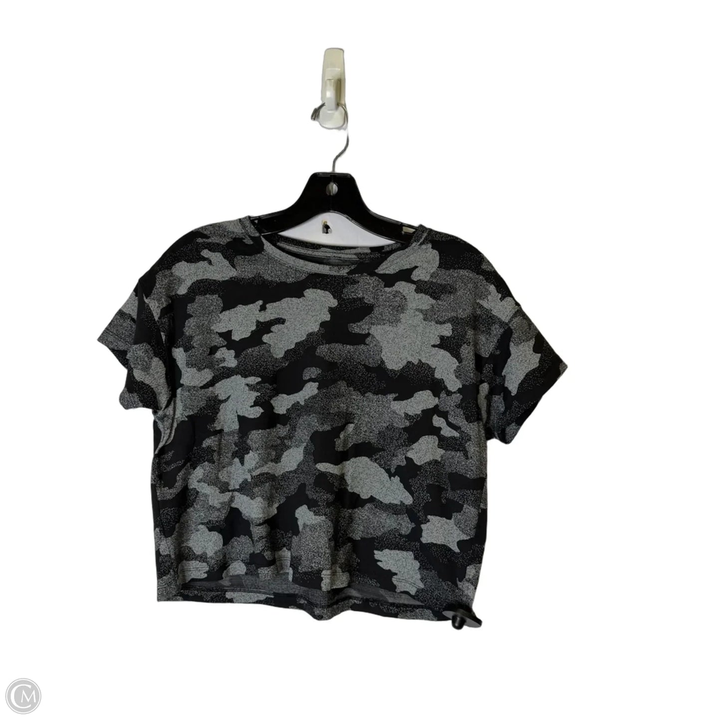 Athletic Top Short Sleeve By Lululemon In Camouflage Print
