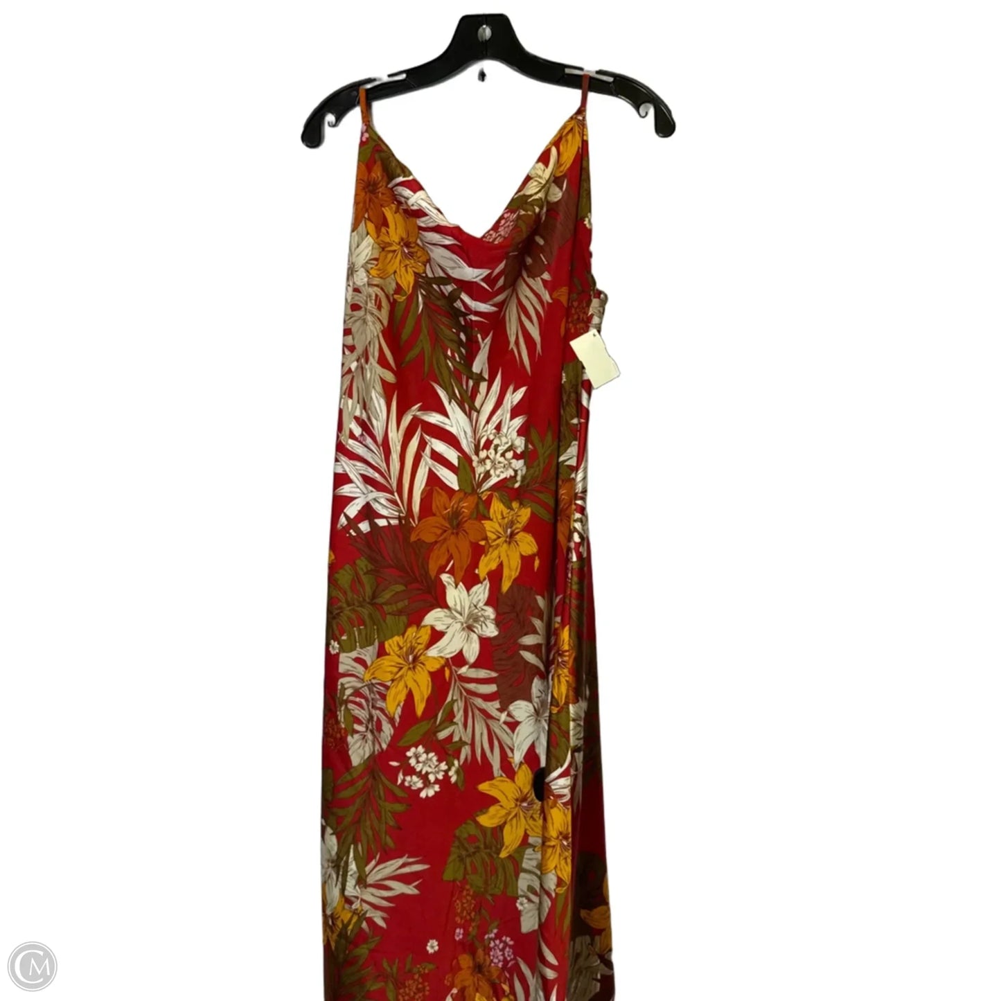 Dress Party Midi By Clothes Mentor In Red, Size: Xl