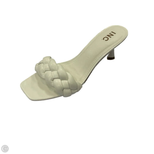 Shoes Heels Kitten By Inc In White, Size: 8.5