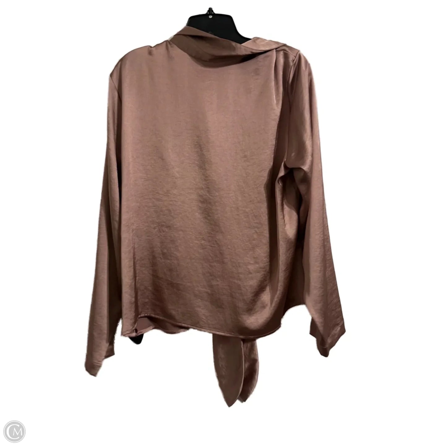 Top Long Sleeve By Express In Brown, Size: Xl