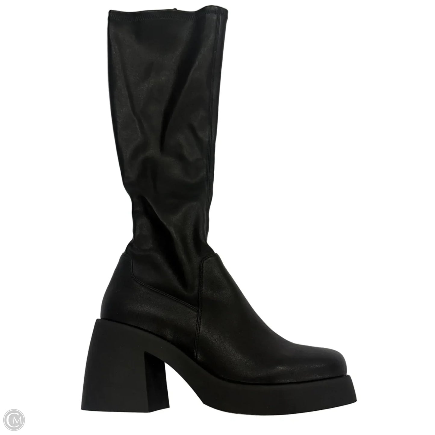 Boots Knee Heels By Steve Madden In Black, Size: 8