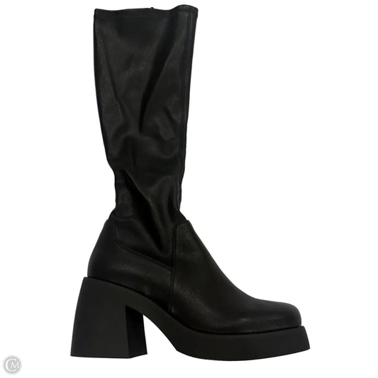 Boots Knee Heels By Steve Madden In Black, Size: 8