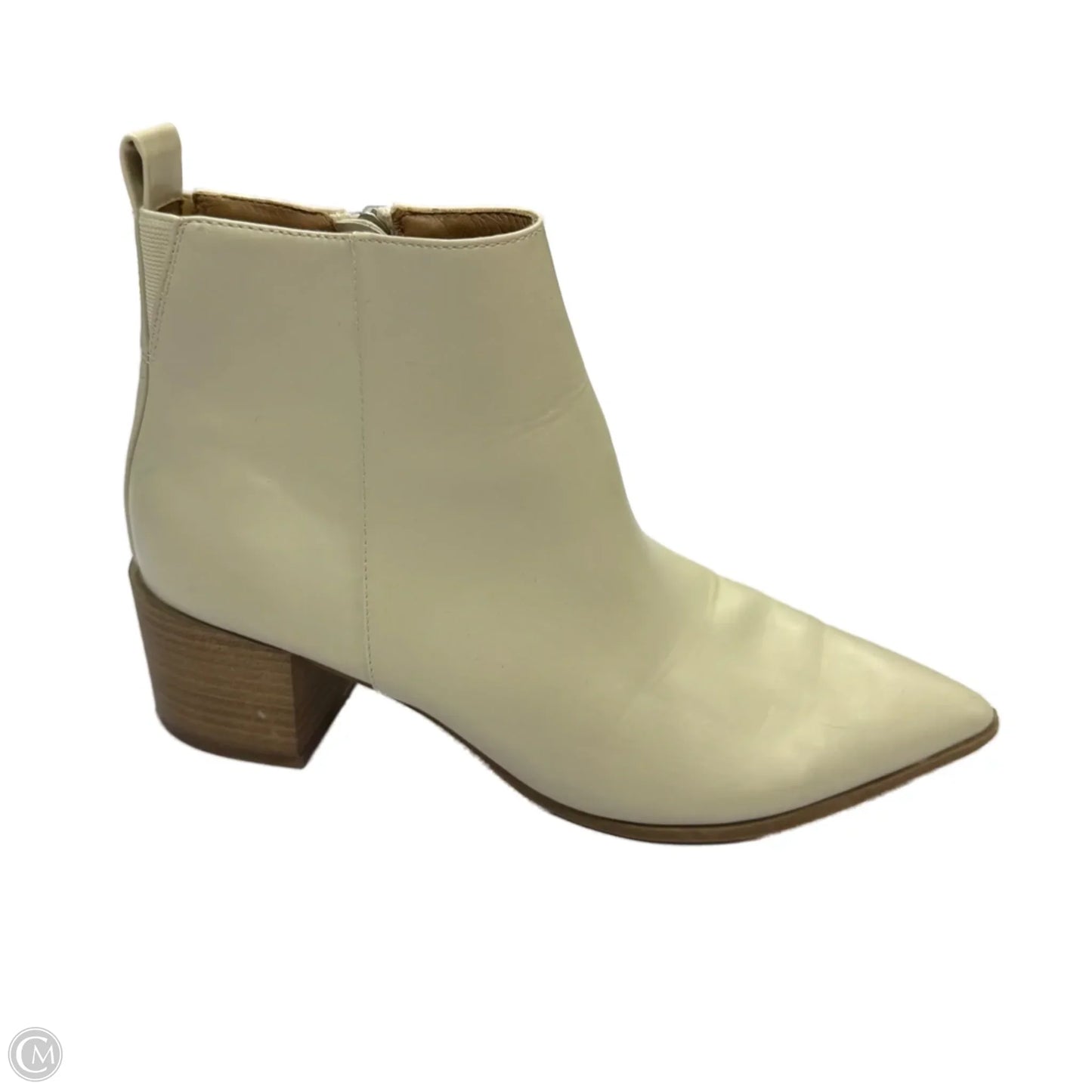 Boots Ankle Heels By Universal Thread In Cream, Size: 9
