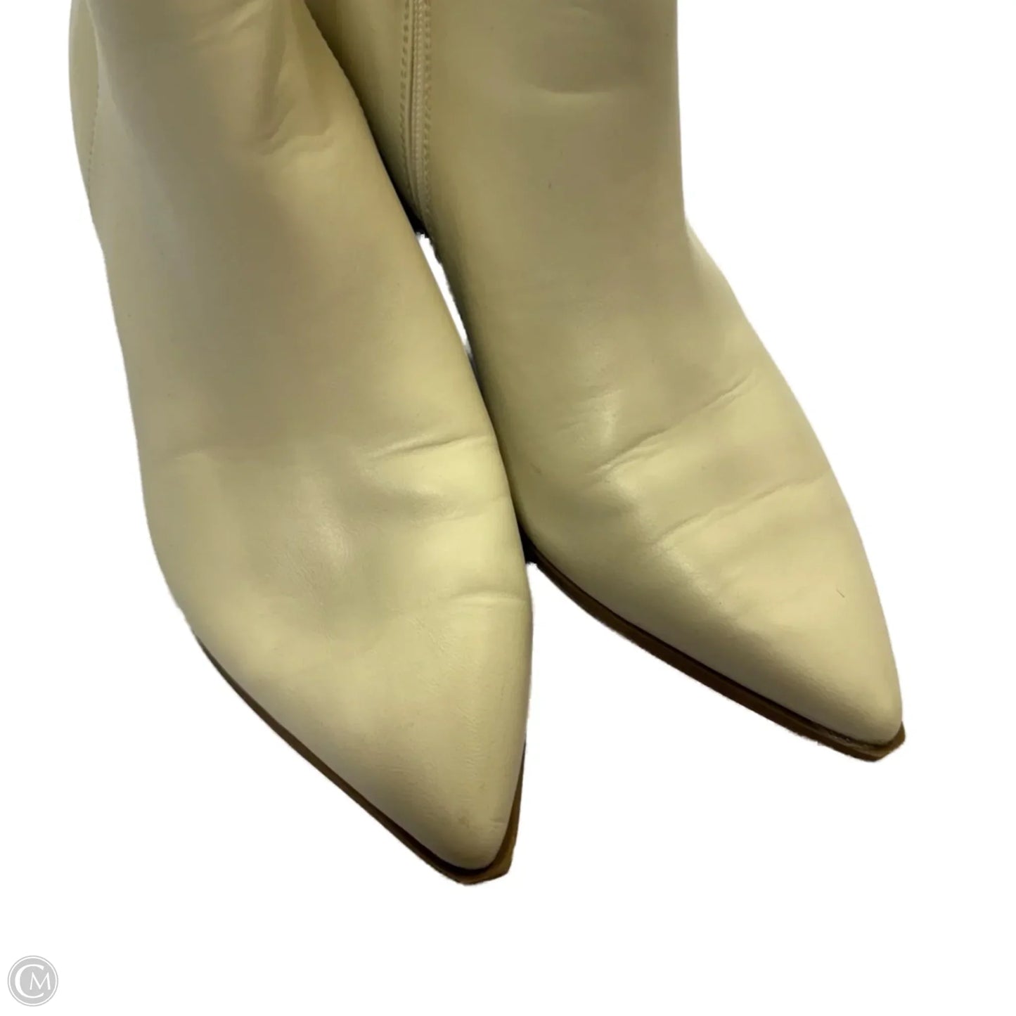 Boots Ankle Heels By Universal Thread In Cream, Size: 9