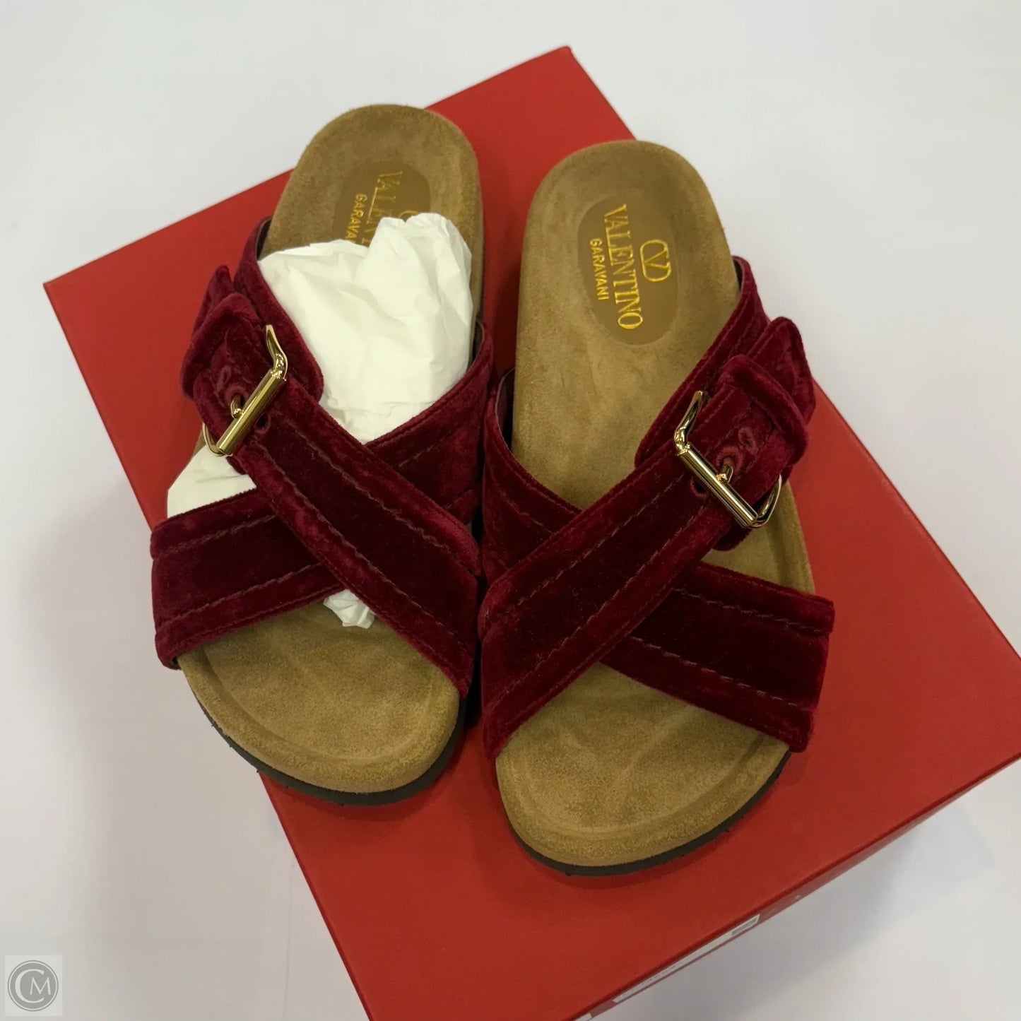 Sandals Luxury Designer By Valentino-garavani In Red, Size: 6