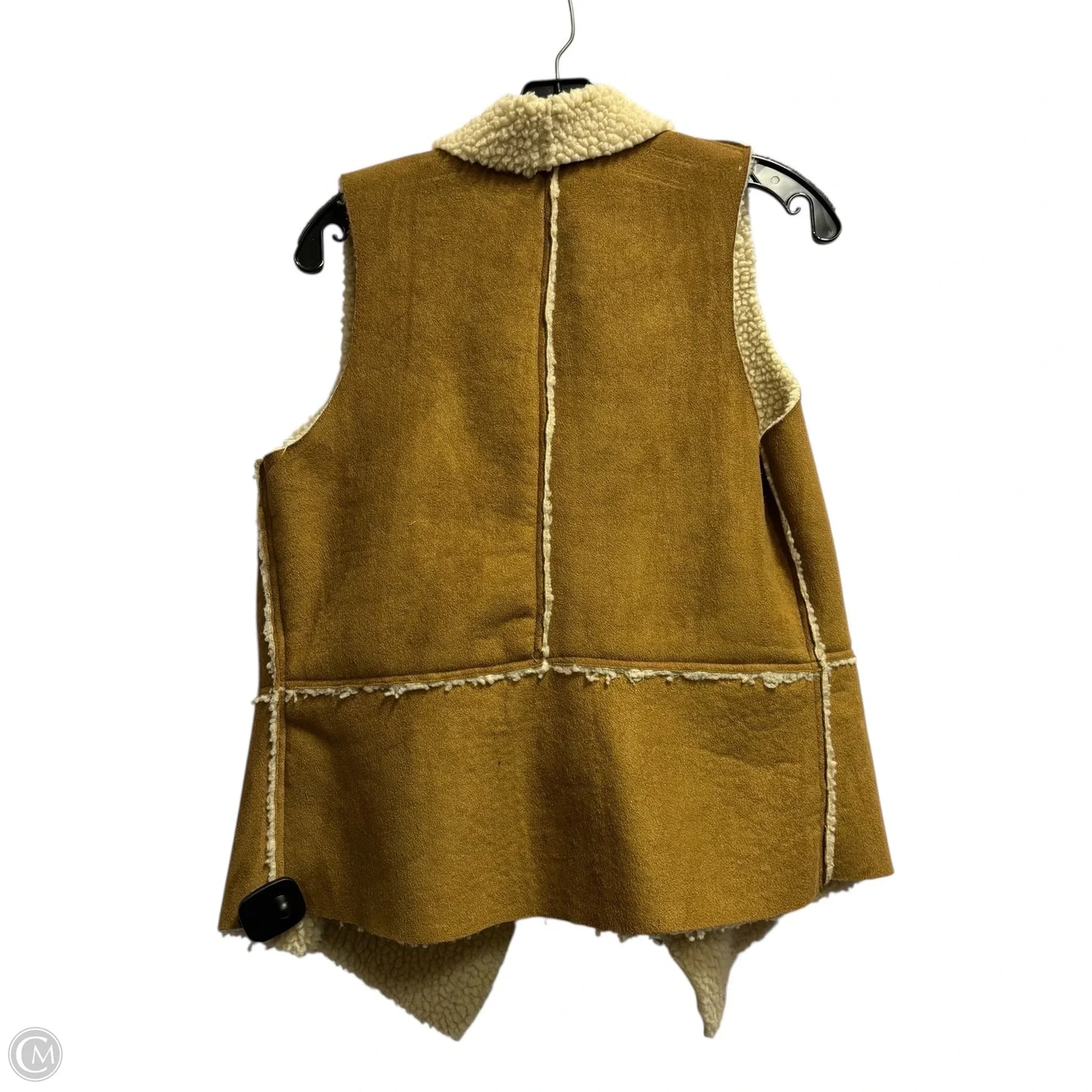 Vest Faux Fur & Sherpa By Willow & Clay In Silver, Size: 0