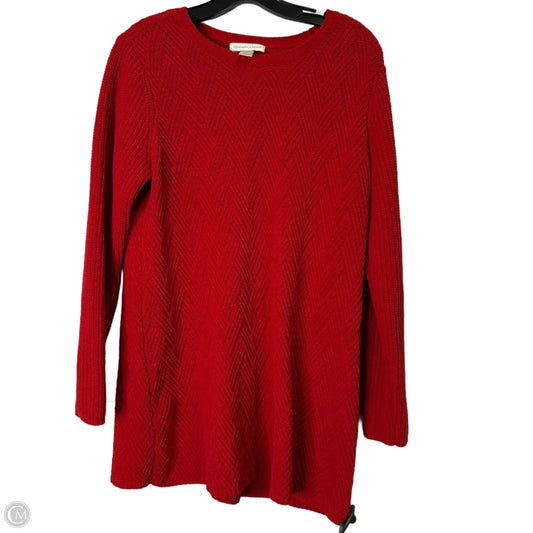 Sweater By Christopher And Banks In Red, Size: M