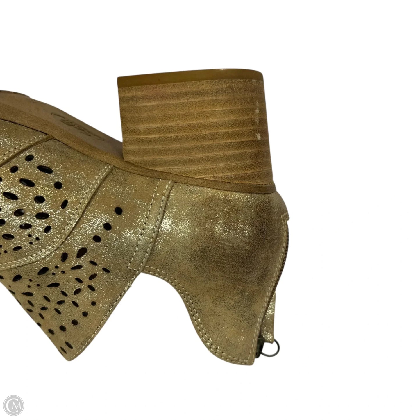 Boots Ankle Flats By Sofft In Gold, Size: 7.5