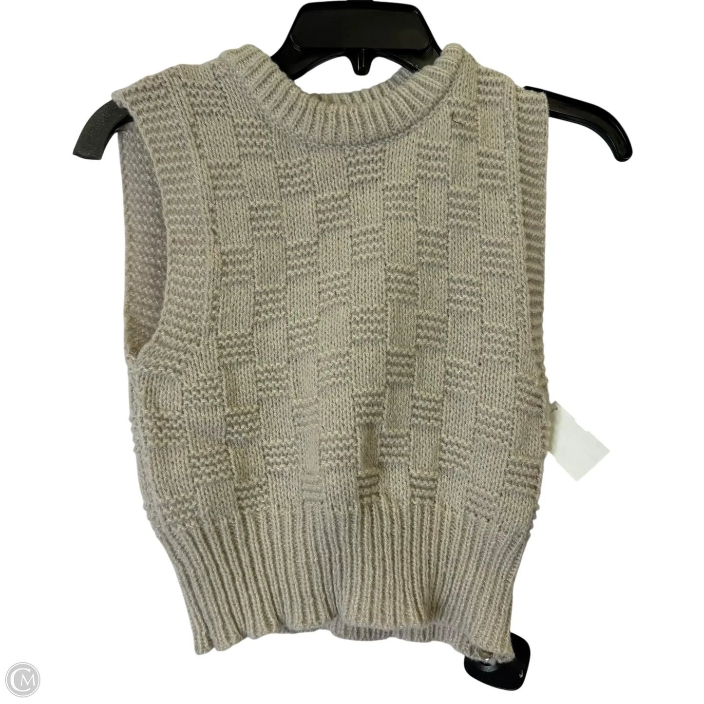 Vest Sweater By Clothes Mentor In Tan, Size: Xs