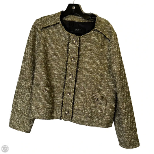 Blazer By Zara In Gold, Size: Xl