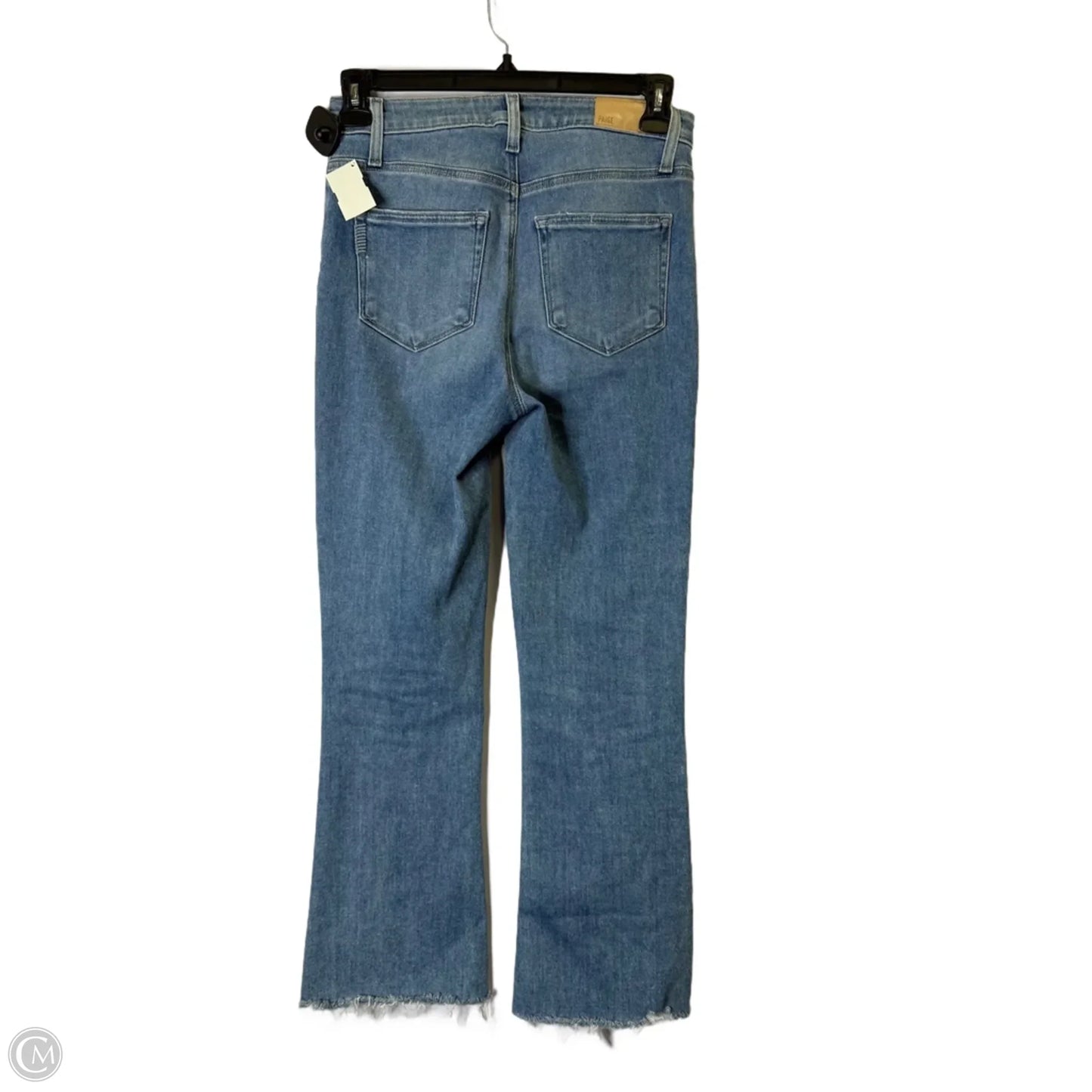 Jeans Straight By Paige In Blue Denim, Size: 4