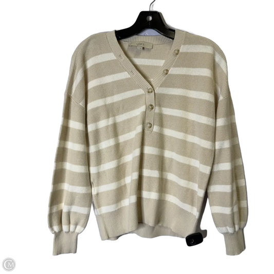 Sweater By Loft In Cream, Size: S