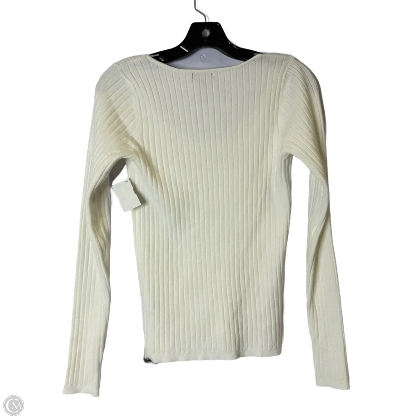 Top Long Sleeve By Halogen In Cream, Size: S