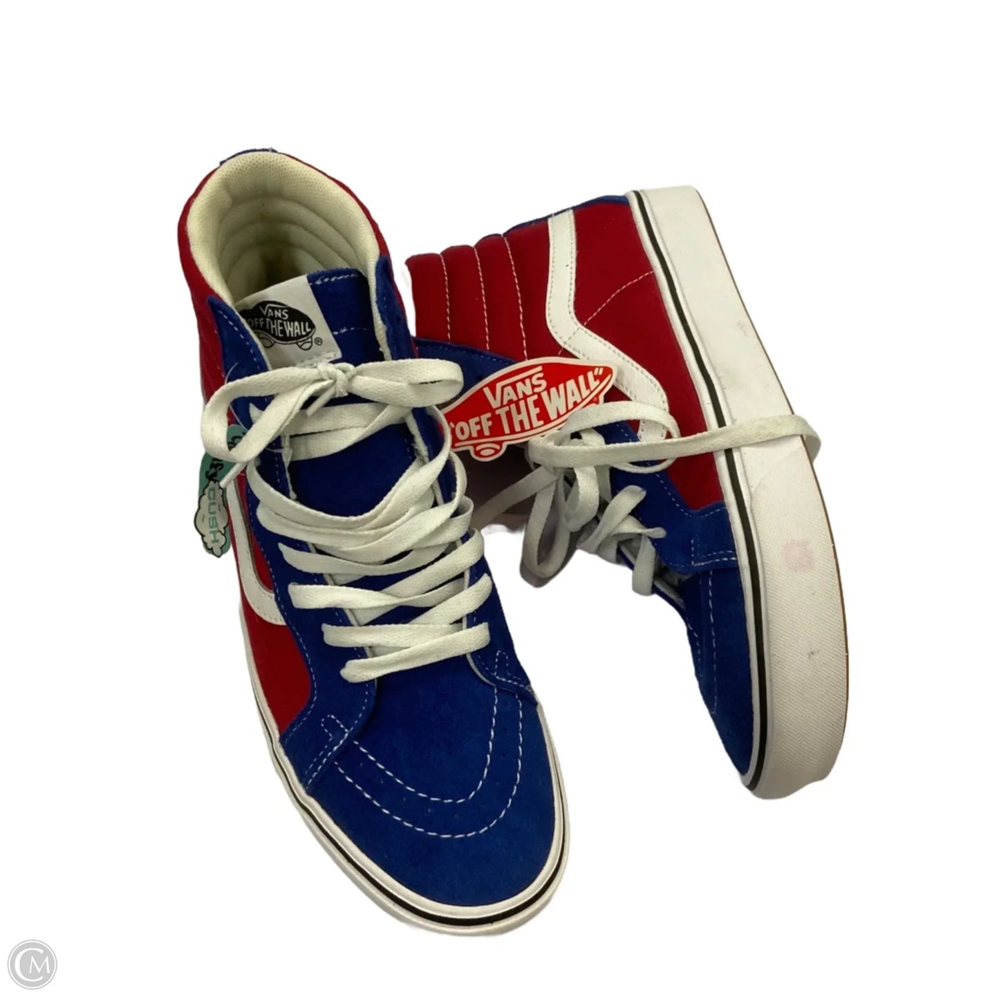 Shoes Sneakers By Vans In Blue, Size: 8.5