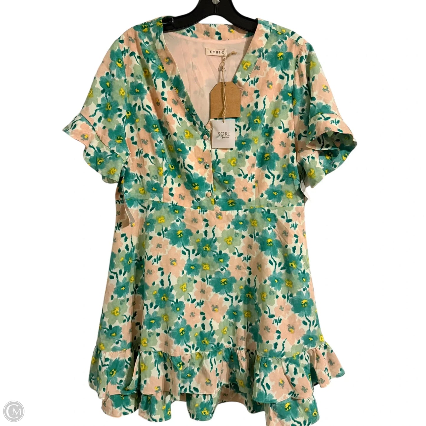 Dress Casual Short By Kori America In Green, Size: L