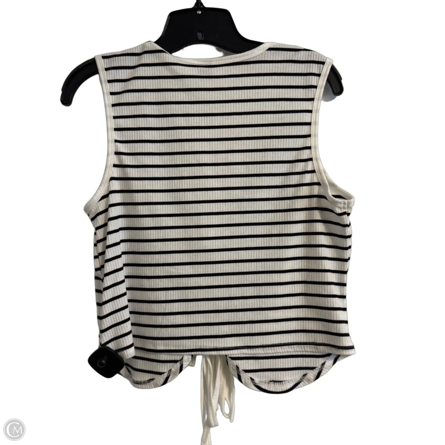 Top Sleeveless By Shein In Striped Pattern, Size: L