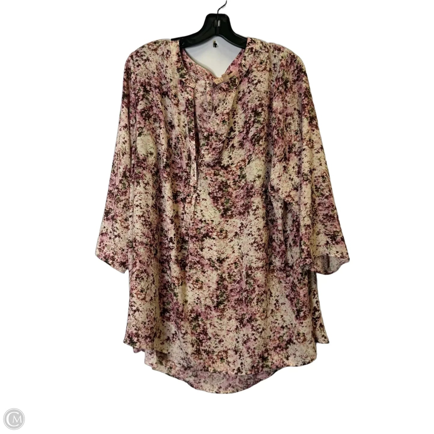 Blouse Short Sleeve By Philosophy In Pink, Size: 3x