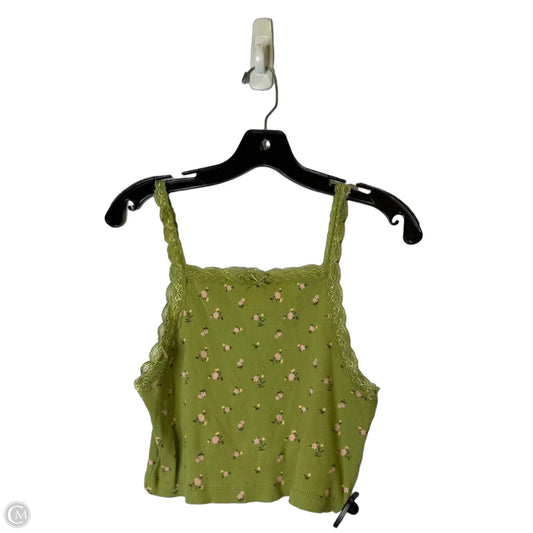 Top Sleeveless By Bdg In Green, Size: L