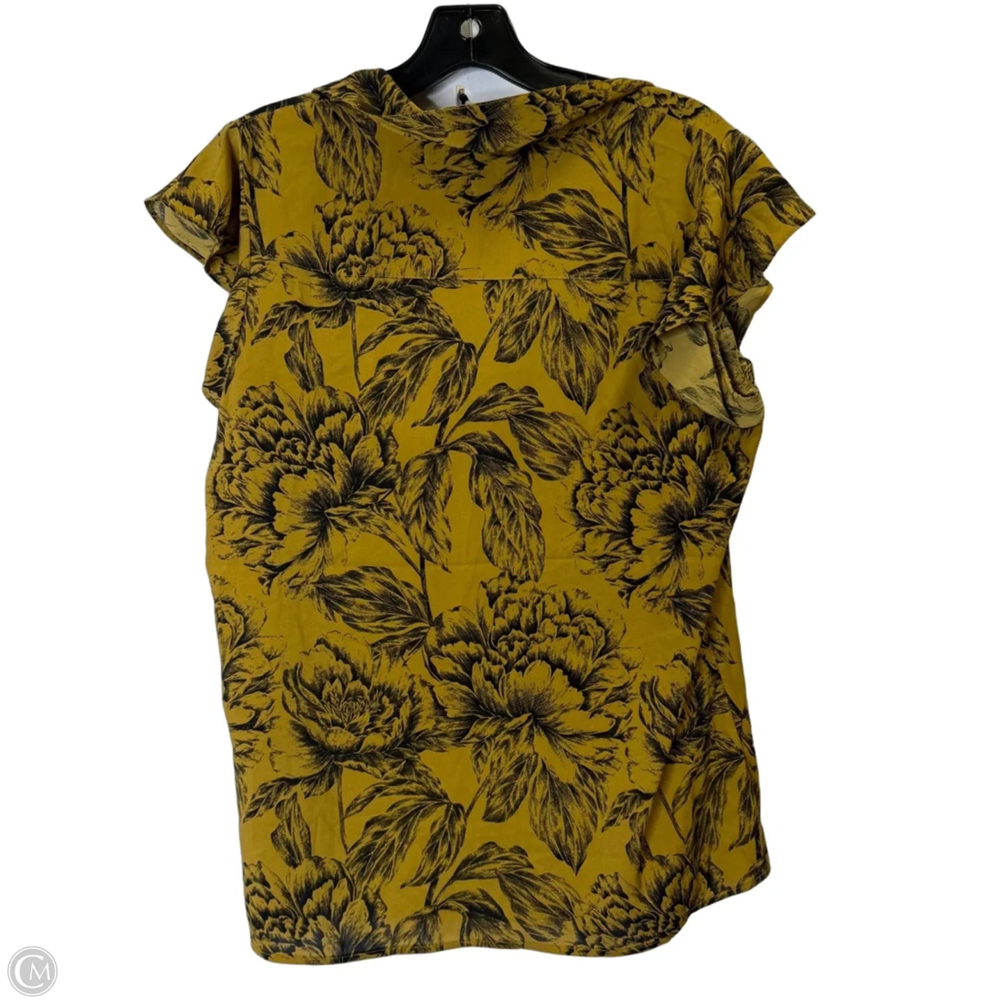 Top Sleeveless By Calvin Klein In Yellow, Size: L