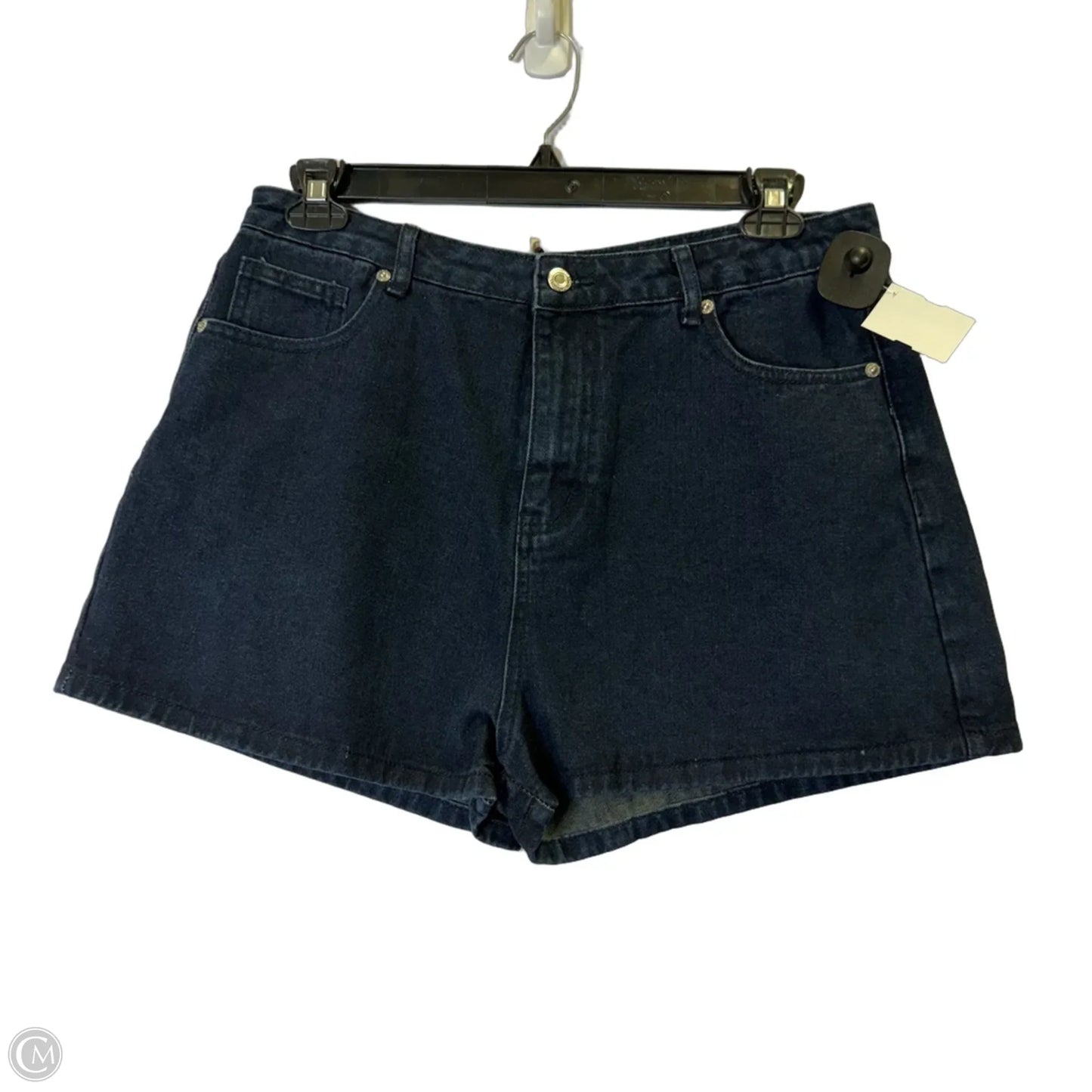 Shorts By Pretty Little Thing In Blue Denim, Size: 10