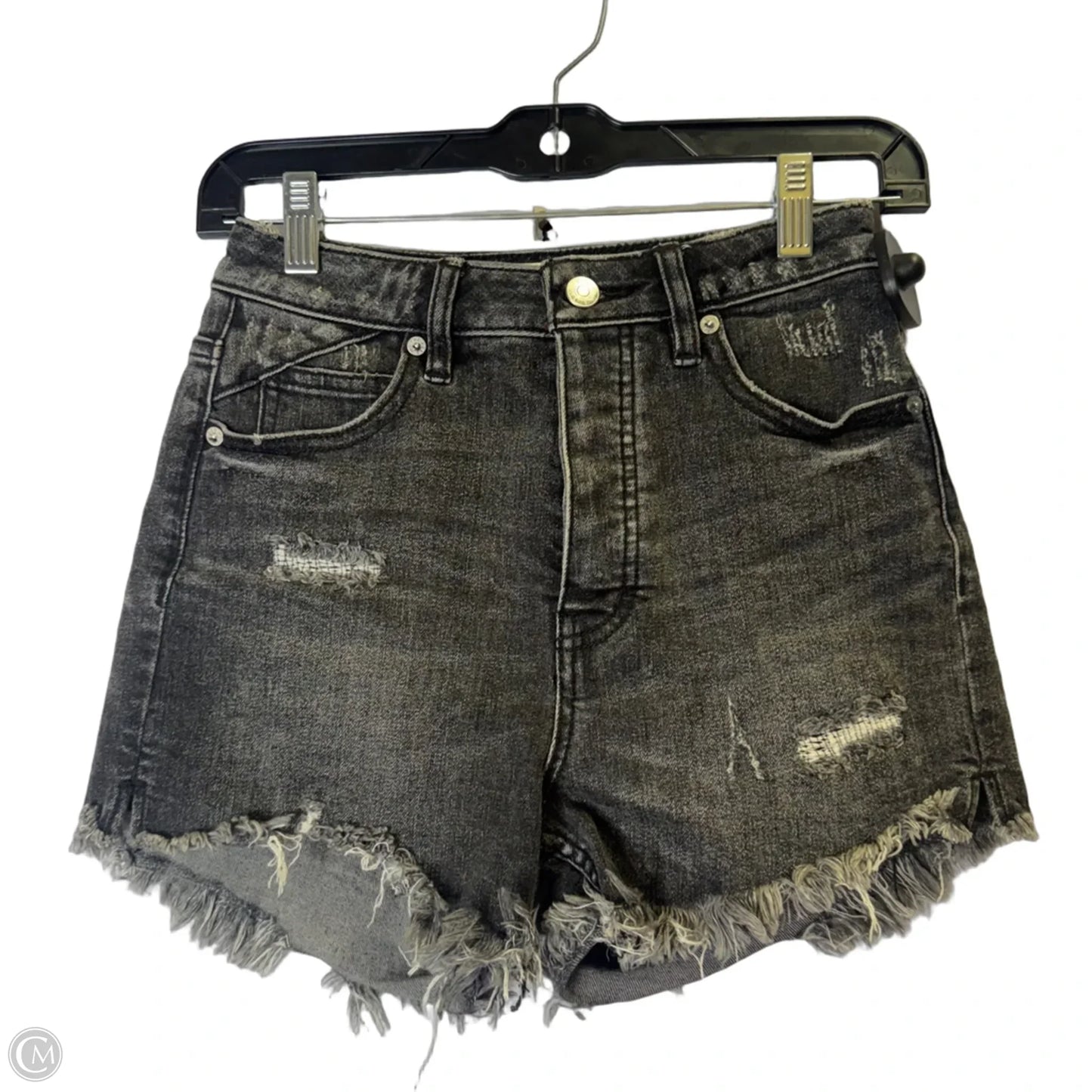 Shorts By Free People In Black Denim, Size: 0