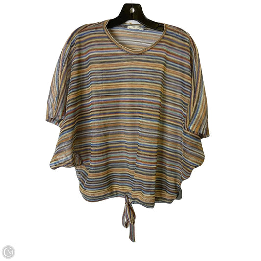 Top Short Sleeve By Zara In Multi-colored, Size: M