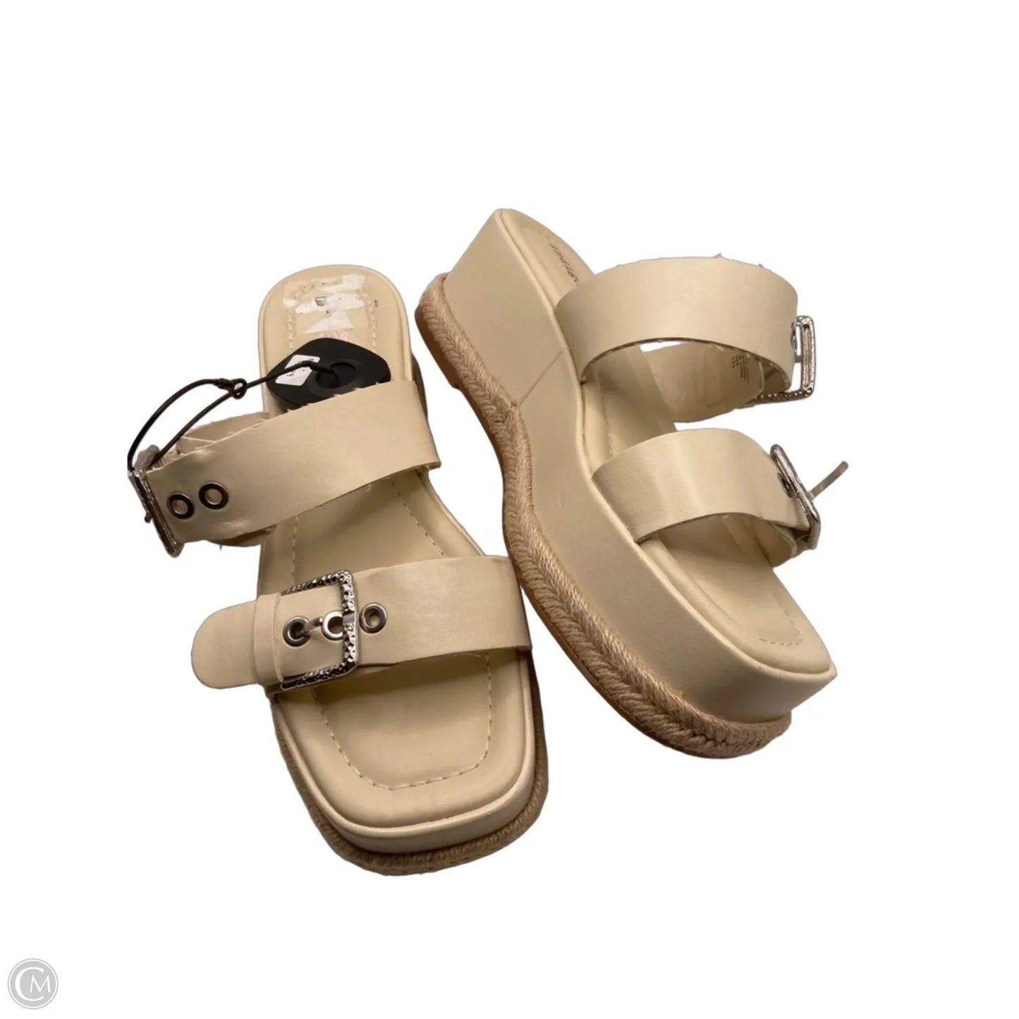 Sandals Heels Platform By Indigo Rd In Cream, Size: 9.5