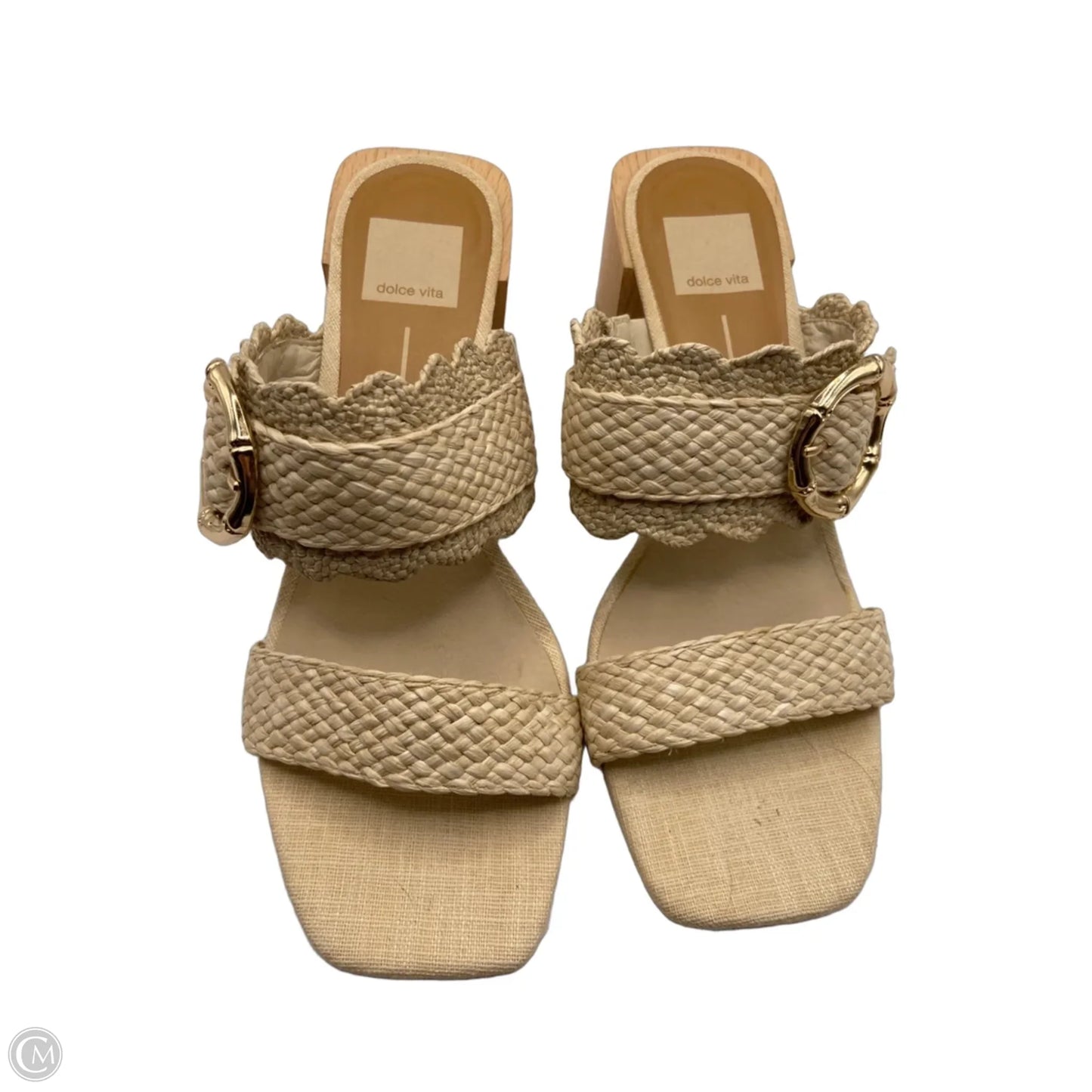 Sandals Heels Block By Dolce Vita In Cream, Size: 8