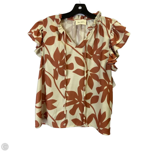 Top Sleeveless By Clothes Mentor In Orange, Size: L