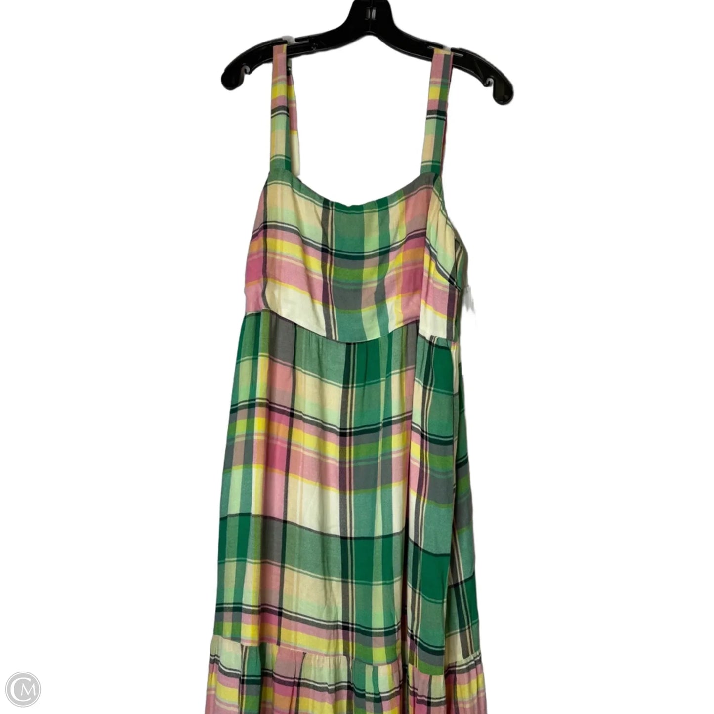 Dress Casual Maxi By Loft In Plaid Pattern, Size: Lp