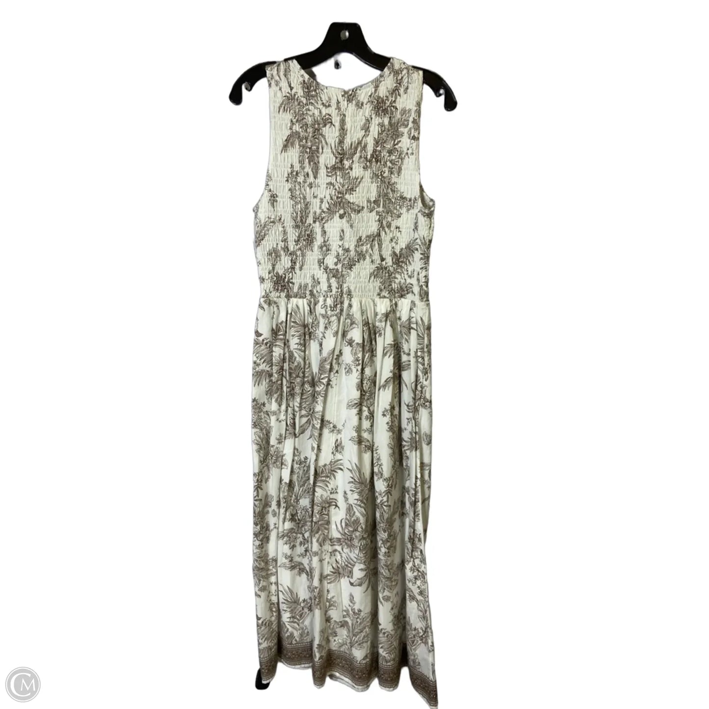 Dress Casual Maxi By Loft In Brown & White, Size: M