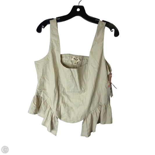 Top Sleeveless By Open Edit In Tan, Size: L