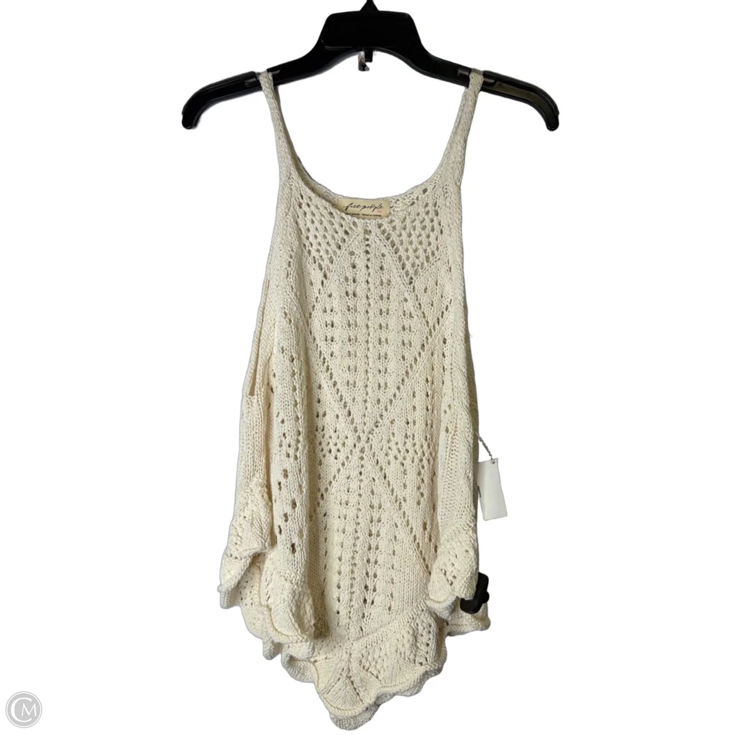 Top Sleeveless By Free People In Cream, Size: L