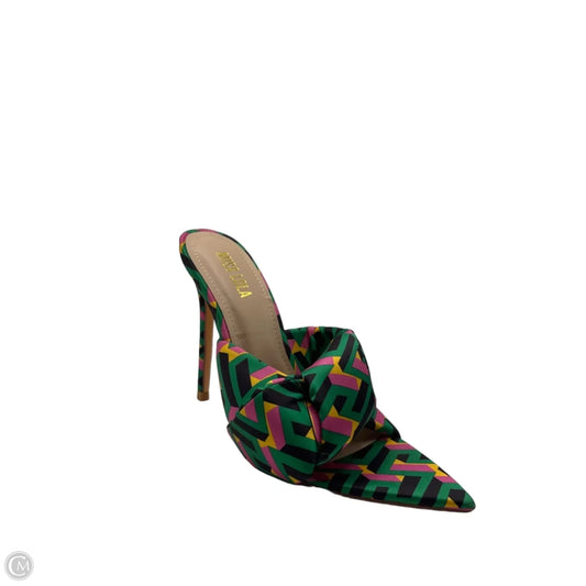 Shoes Heels Stiletto By Clothes Mentor In Green & Pink, Size: 7