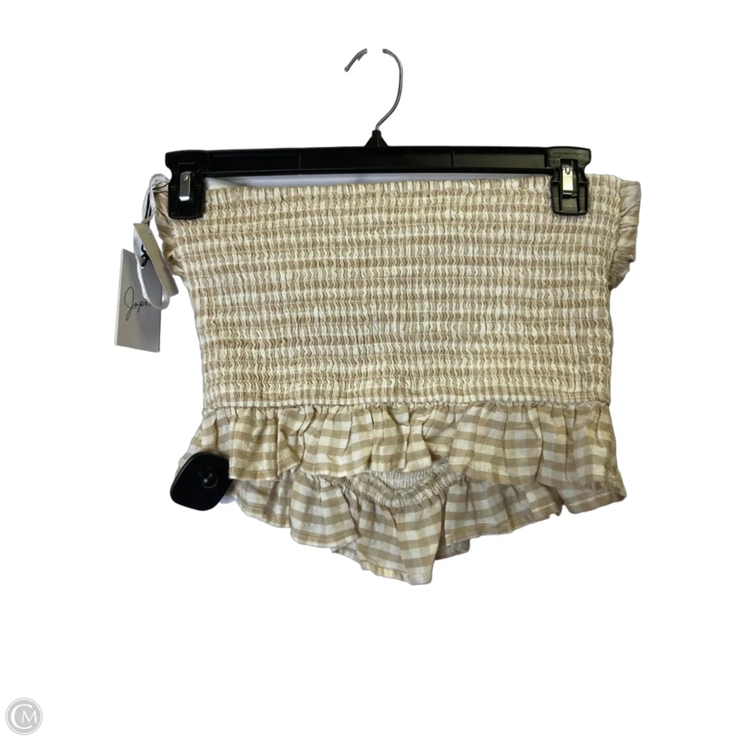 Top Sleeveless By Japna In Tan, Size: M