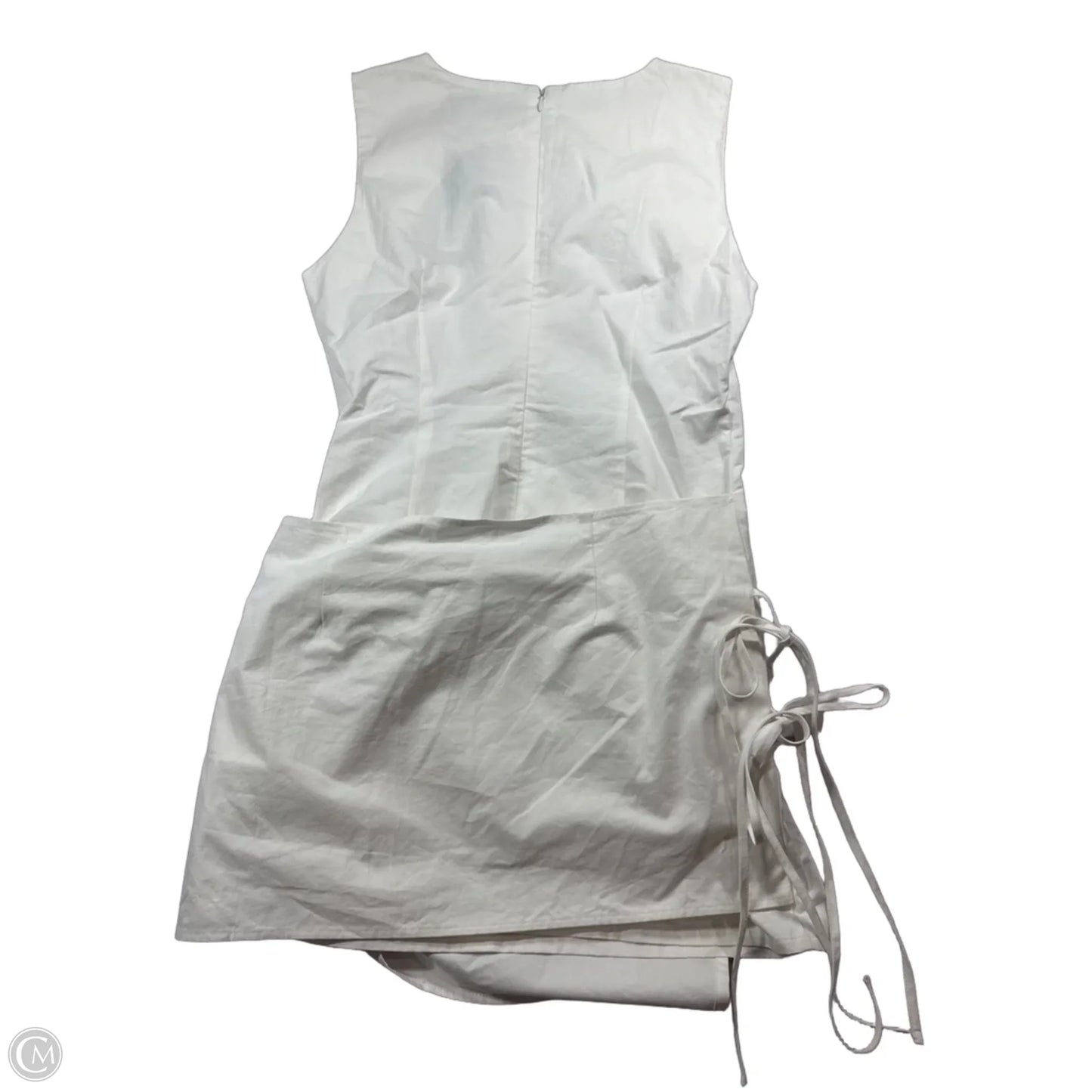 Dress Party Short By Clothes Mentor In Cream, Size: L