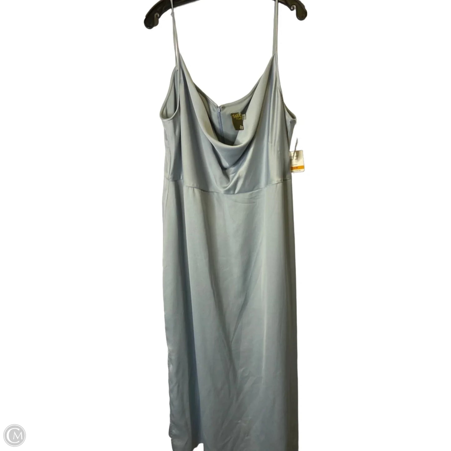 Dress Party Midi By Taylor In Blue, Size: 24