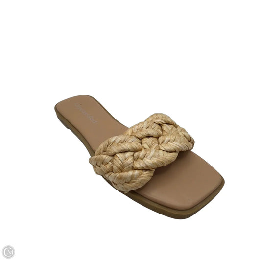Sandals Flats By City Classified In Tan, Size: 5.5
