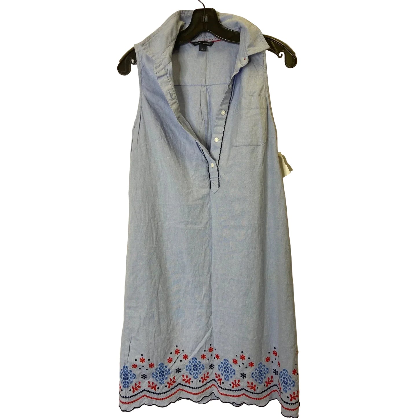 Dress Casual Midi By Tommy Hilfiger In Blue, Size: M