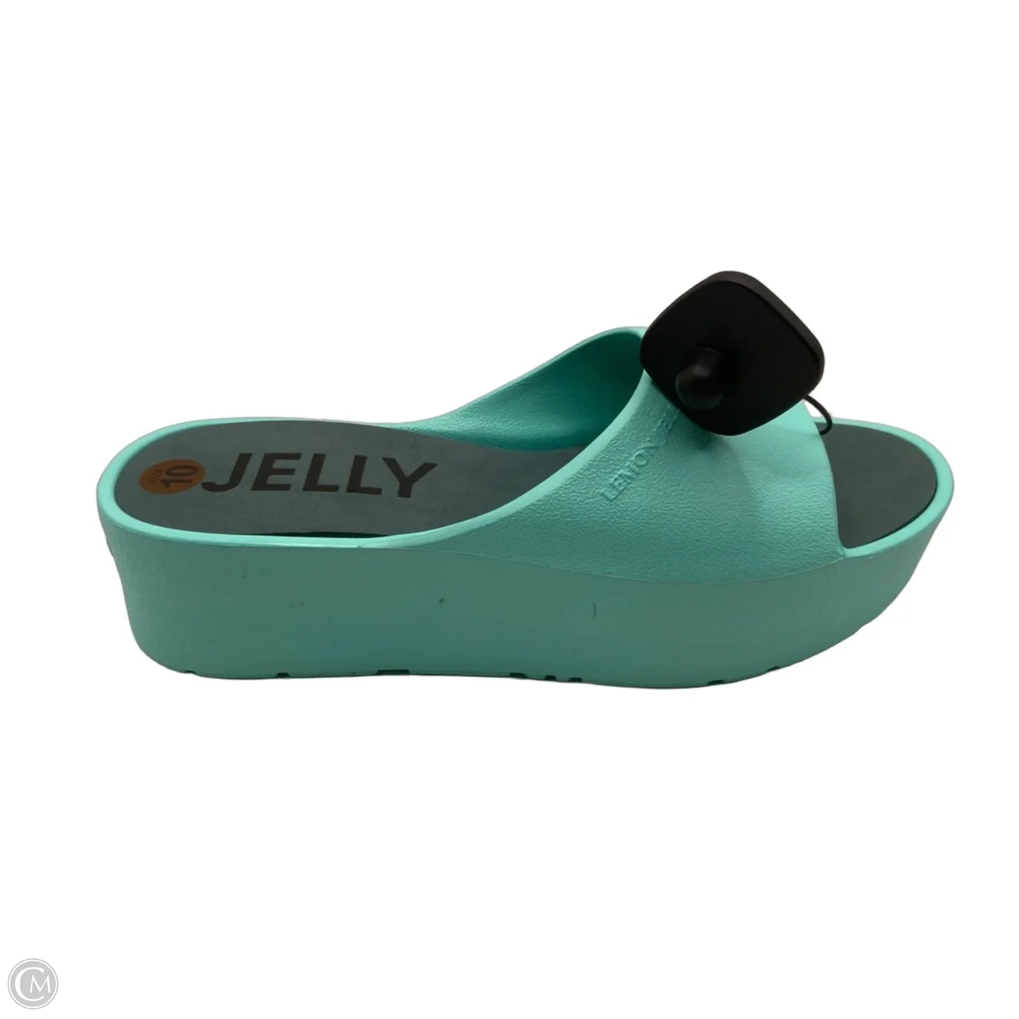 Sandals Heels Platform By Clothes Mentor In Teal, Size: 10