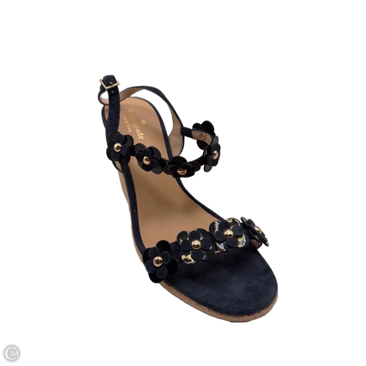 Sandals Designer By Kate Spade In Blue, Size: 9