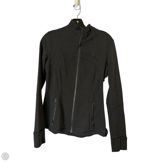Athletic Jacket By Lululemon In Black, Size: 8