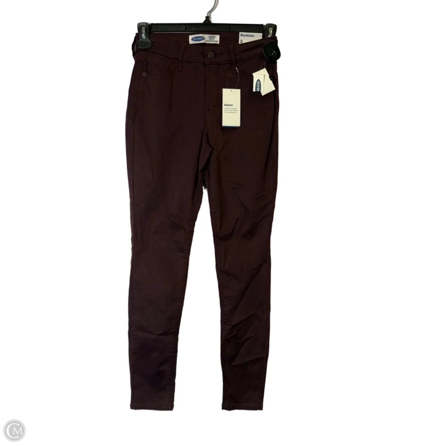 Jeans Skinny By Old Navy In Red, Size: 2